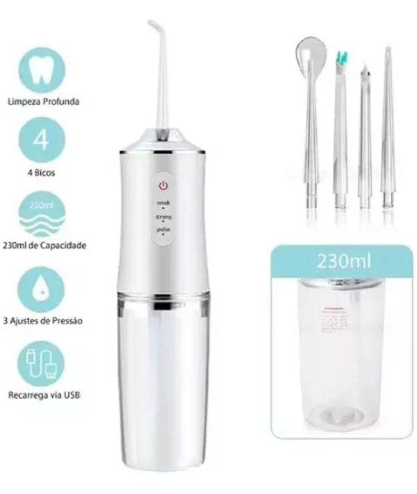 JetDental Irrigador Bucal Portátil 4 Boquillas 🦷