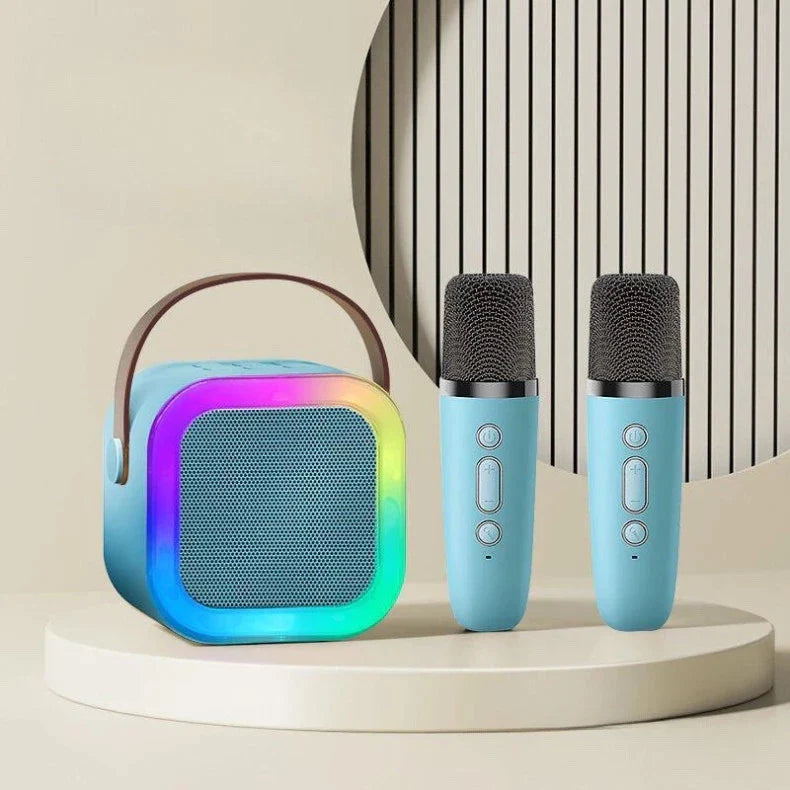 ÚLTIMAS PIEZAS Karaoke portátil y divertido con 2 micrófonos para niños